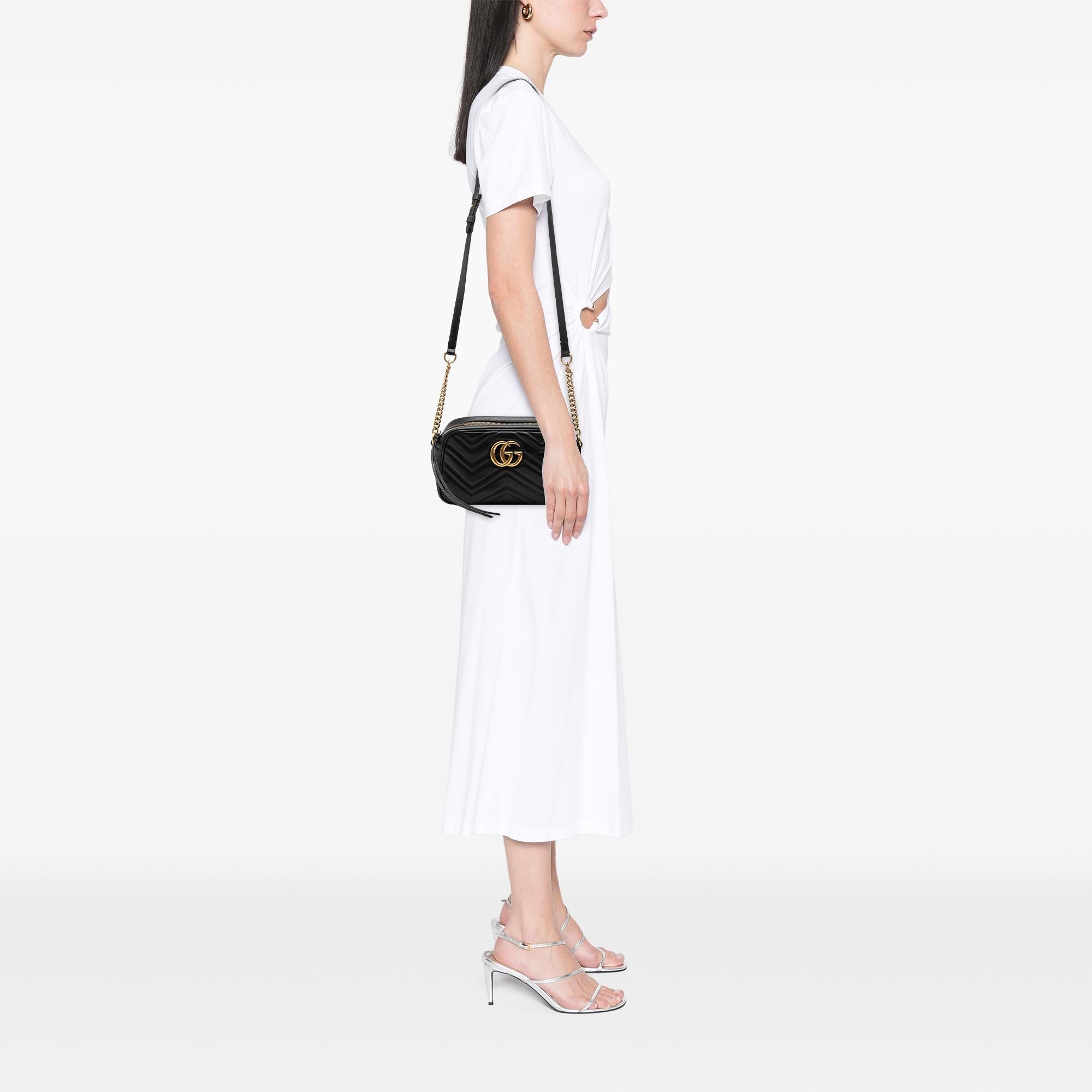 Gucci Small GG Marmont Matelasse Leather Crossbody