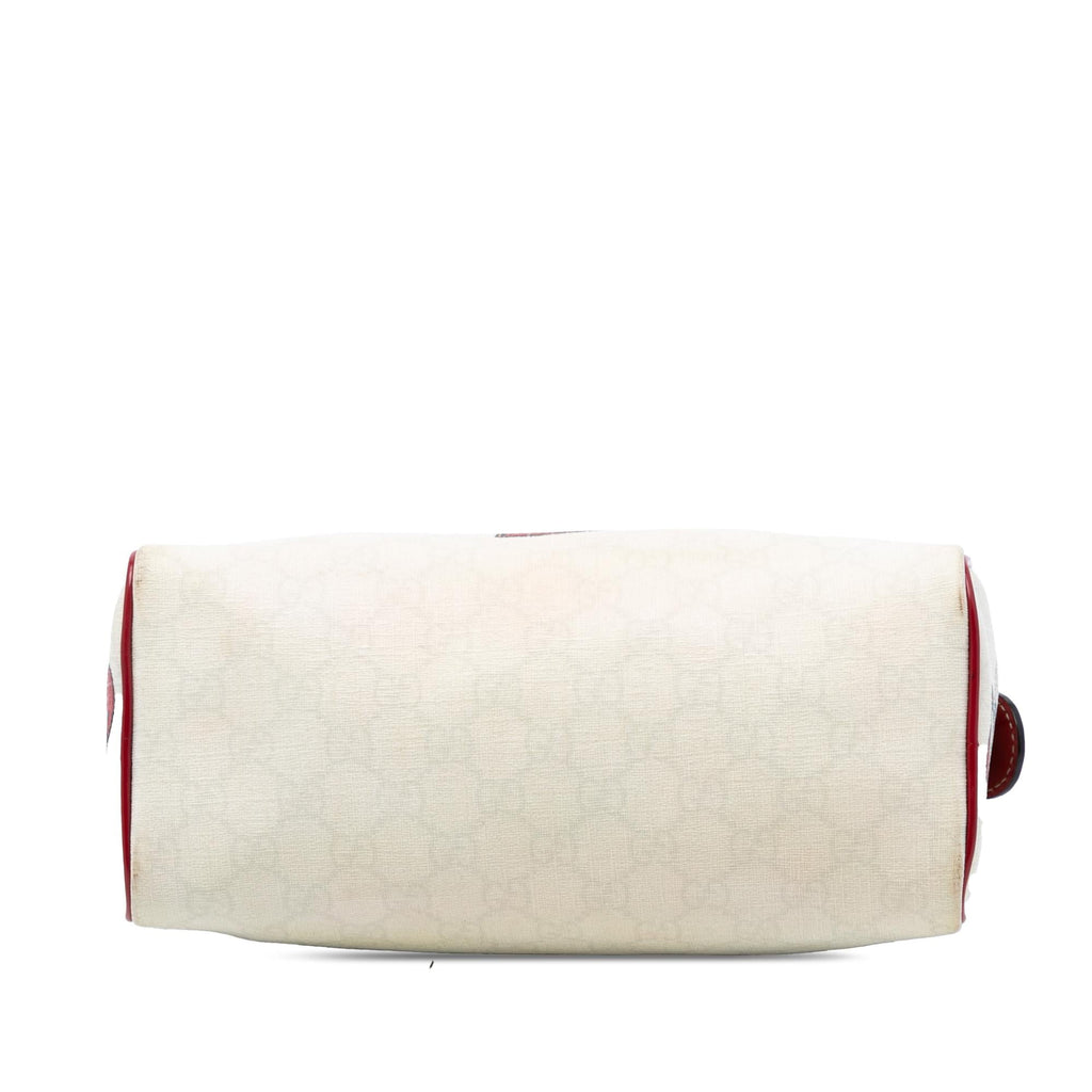 Gucci Small GG Supreme Joy Tattoo Heart Boston Bag