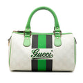 Gucci Small GG Supreme Joy Web Boston Bag