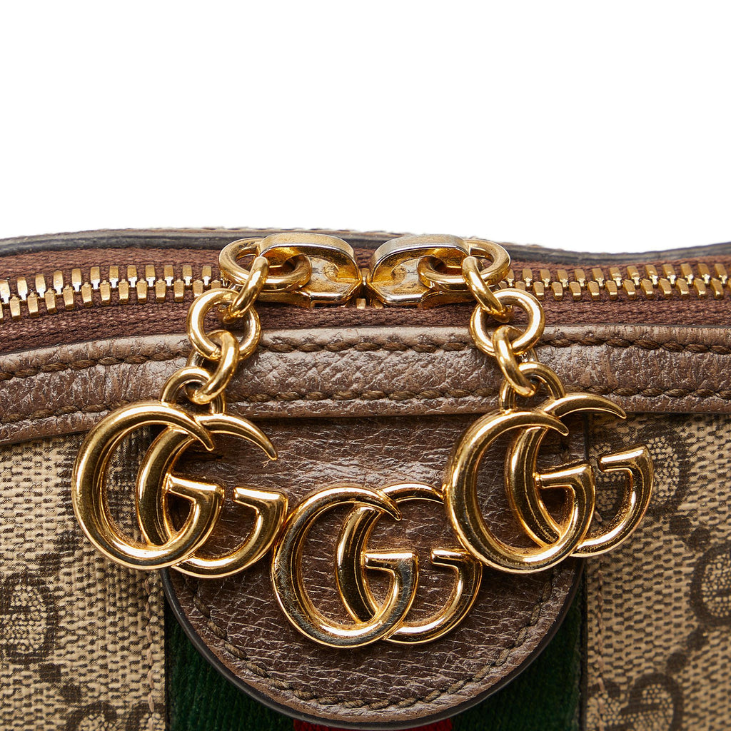Gucci Small GG Supreme Ophidia Dome Crossbody Bag (SHG-bGG5IQ)