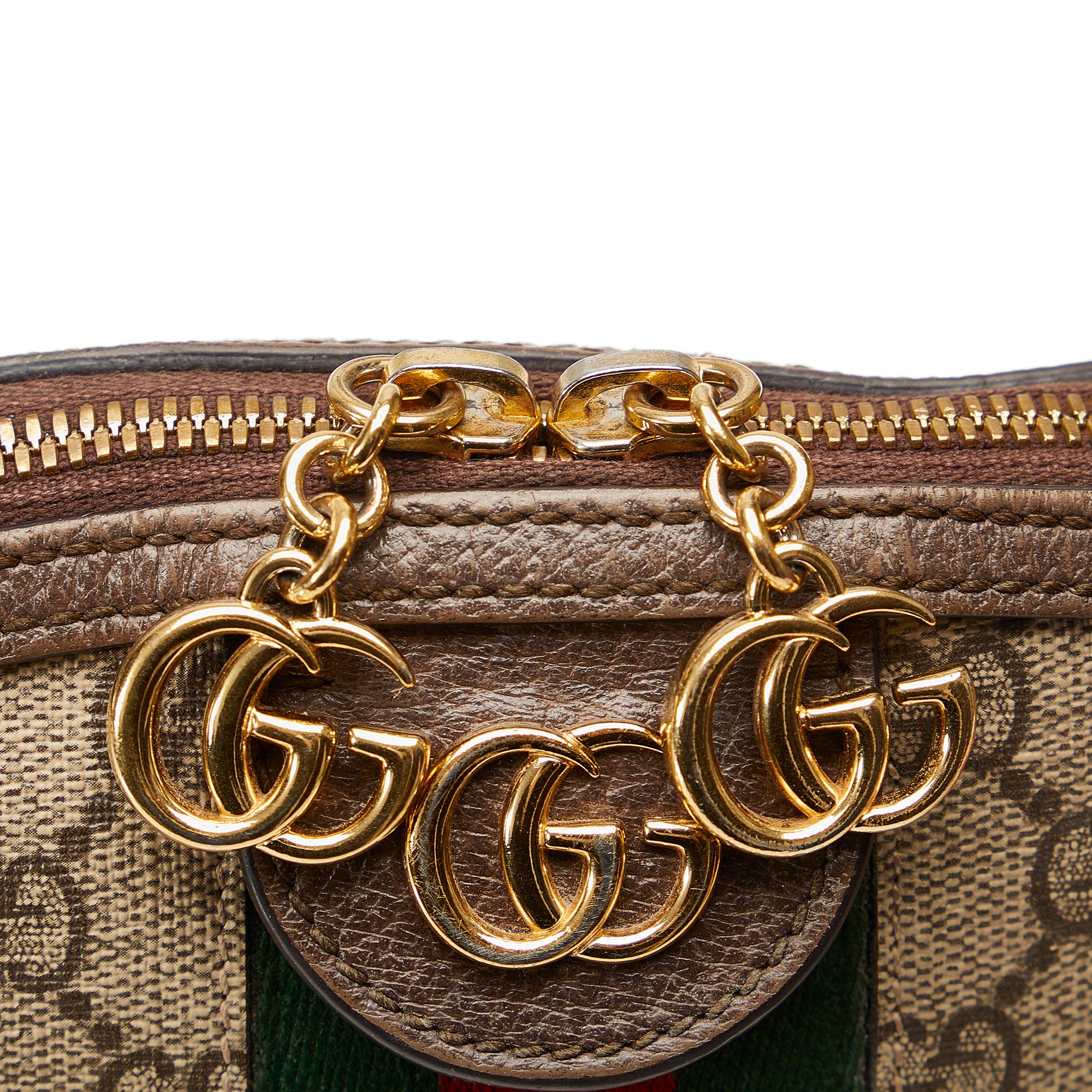 Gucci Small GG Supreme Ophidia Dome Crossbody Bag (SHG-bGG5IQ)