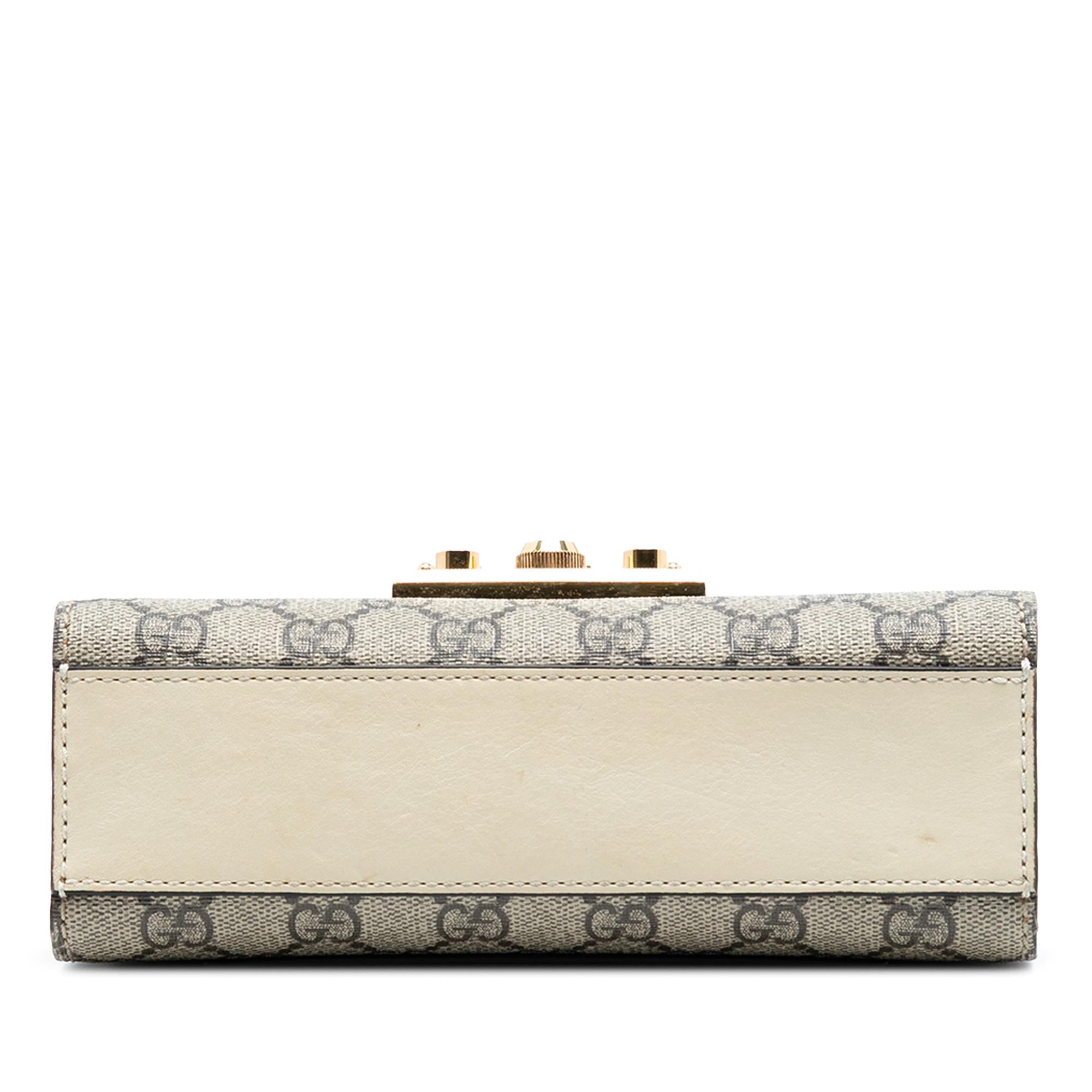 Gucci Small GG Supreme Padlock Crossbody