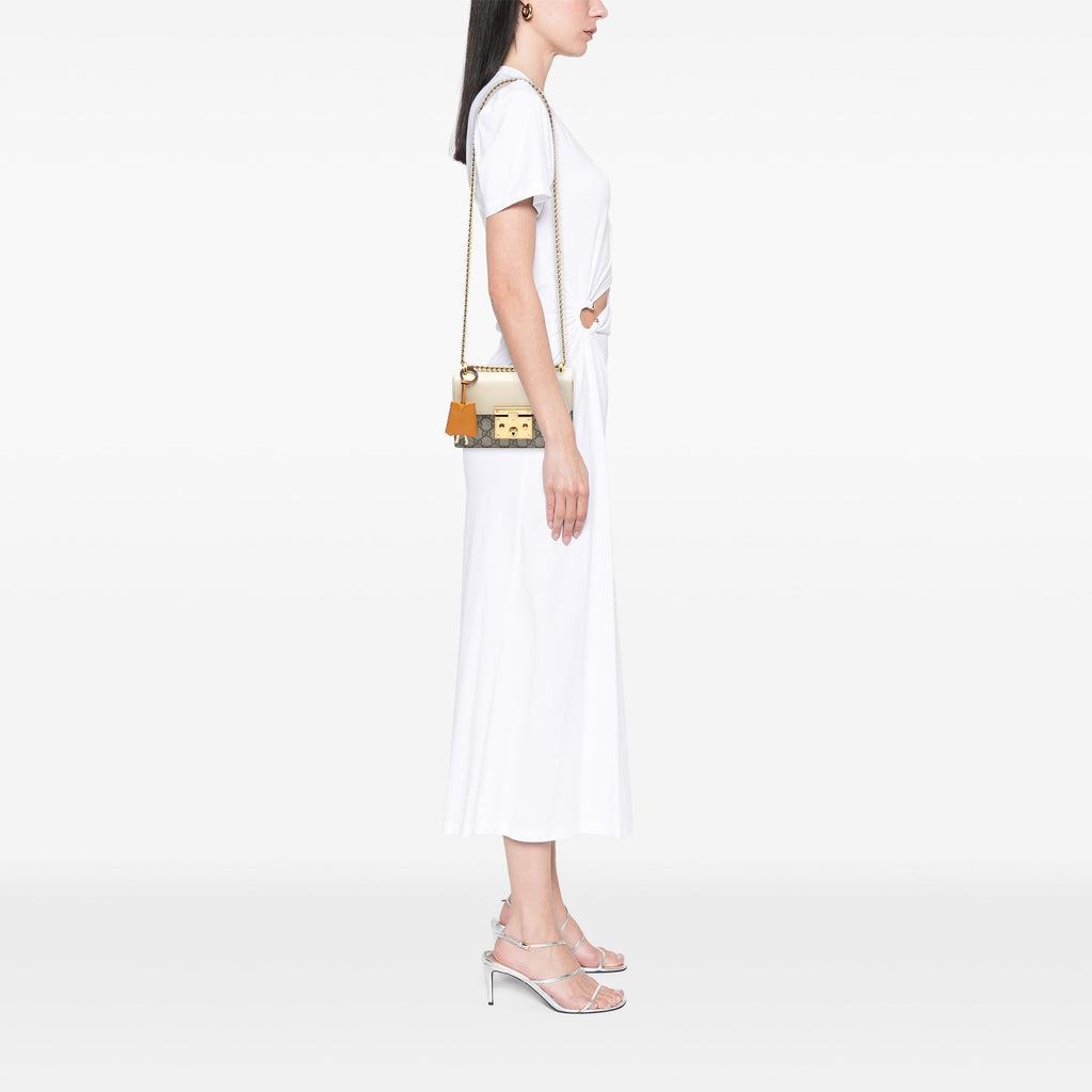 Gucci Small GG Supreme Padlock Crossbody