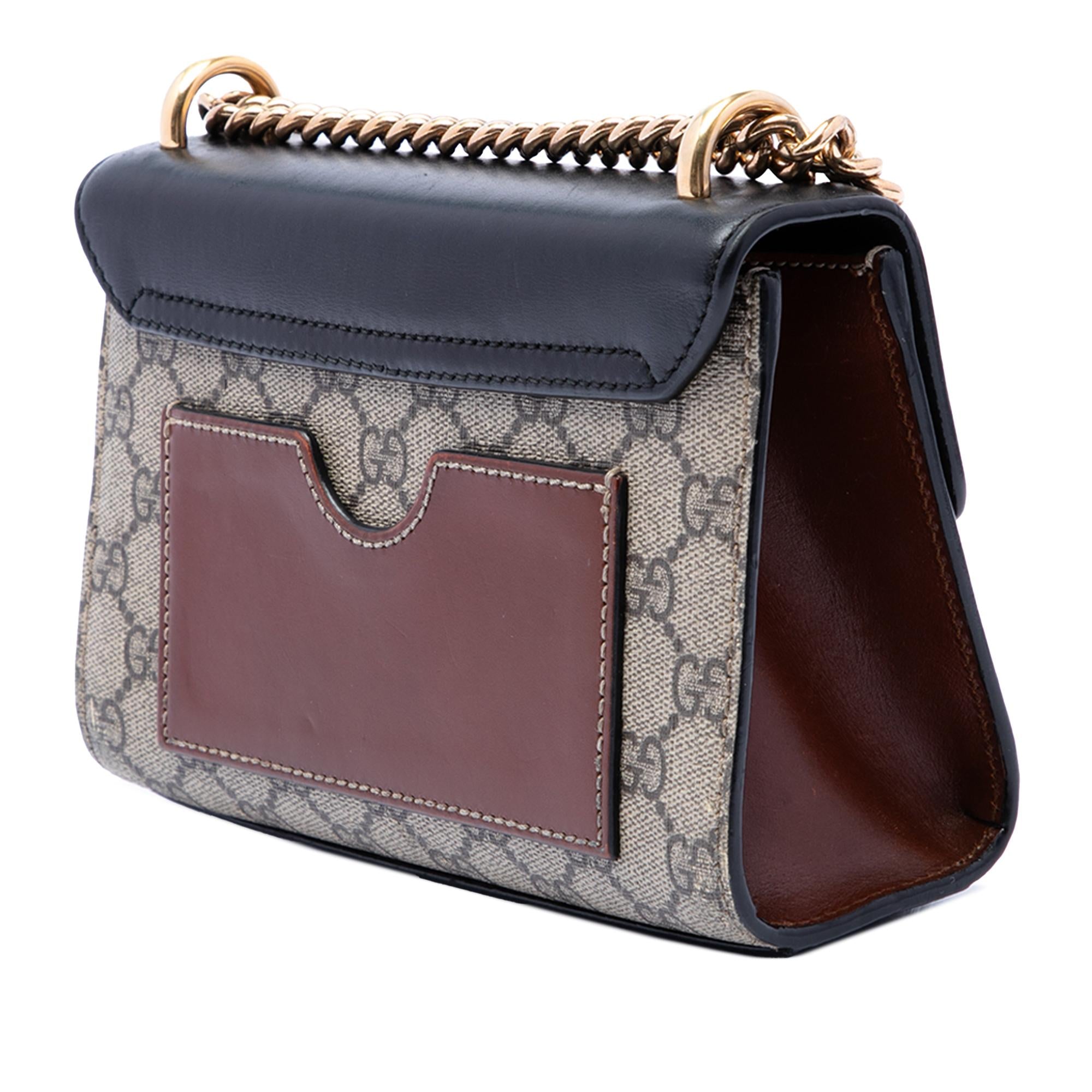 Gucci Small GG Supreme Padlock Crossbody