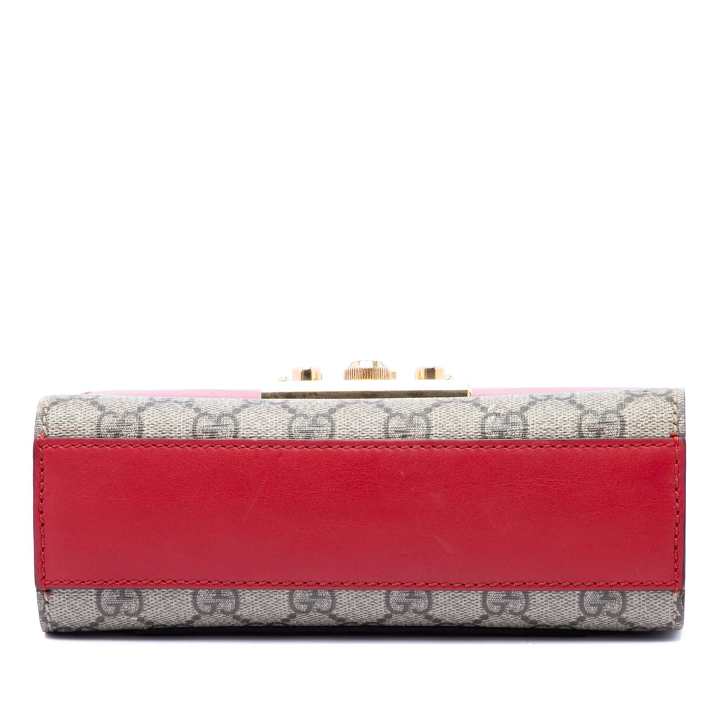 Gucci Small GG Supreme Padlock Crossbody