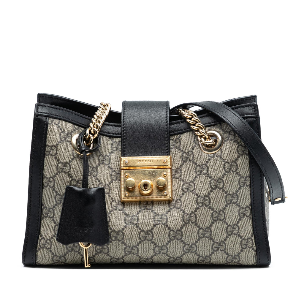 Gucci Small GG Supreme Padlock Tote