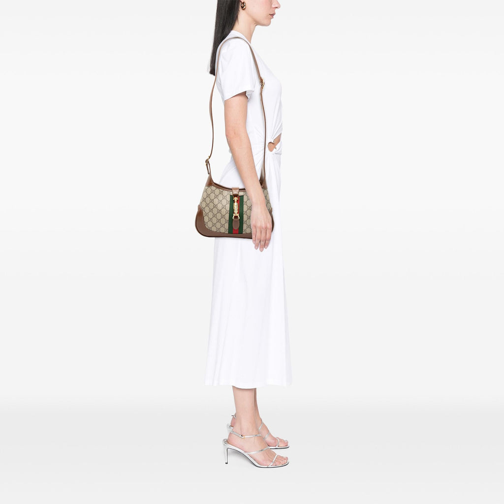 Gucci Small GG Supreme Web Jackie 1961 Crossbody