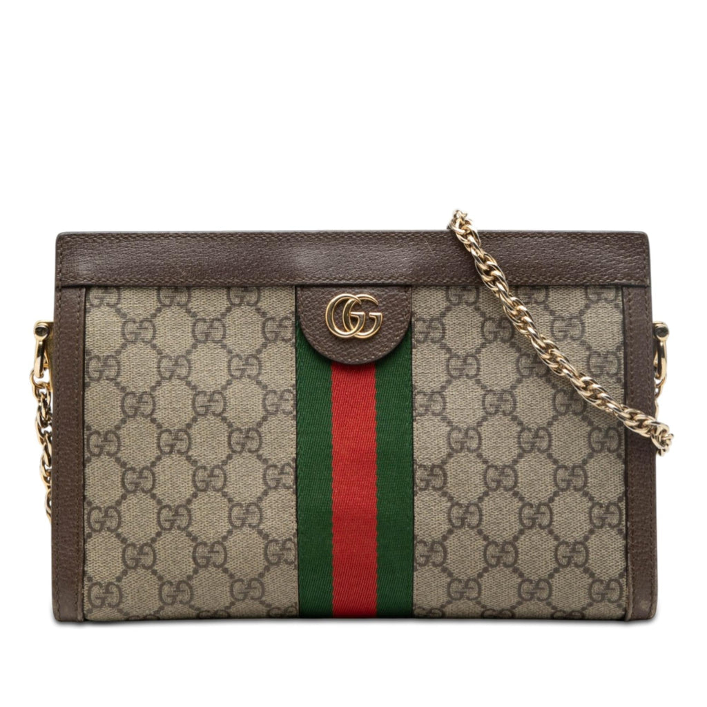 Gucci Small GG Supreme Web Ophidia Chain Crossbody
