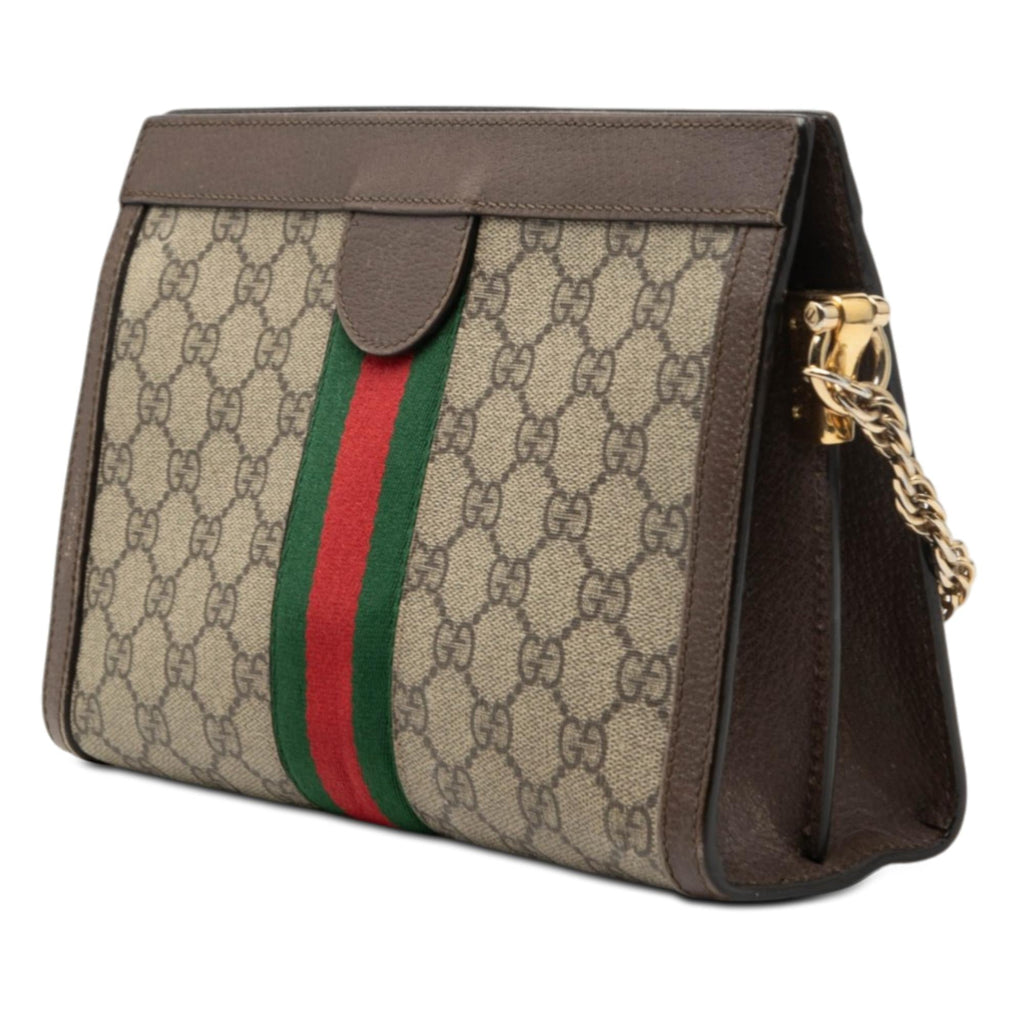 Gucci Small GG Supreme Web Ophidia Chain Crossbody