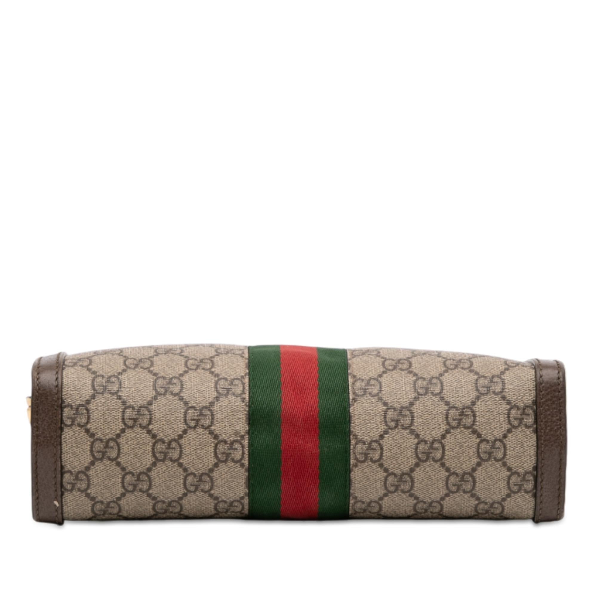 Gucci Small GG Supreme Web Ophidia Chain Crossbody