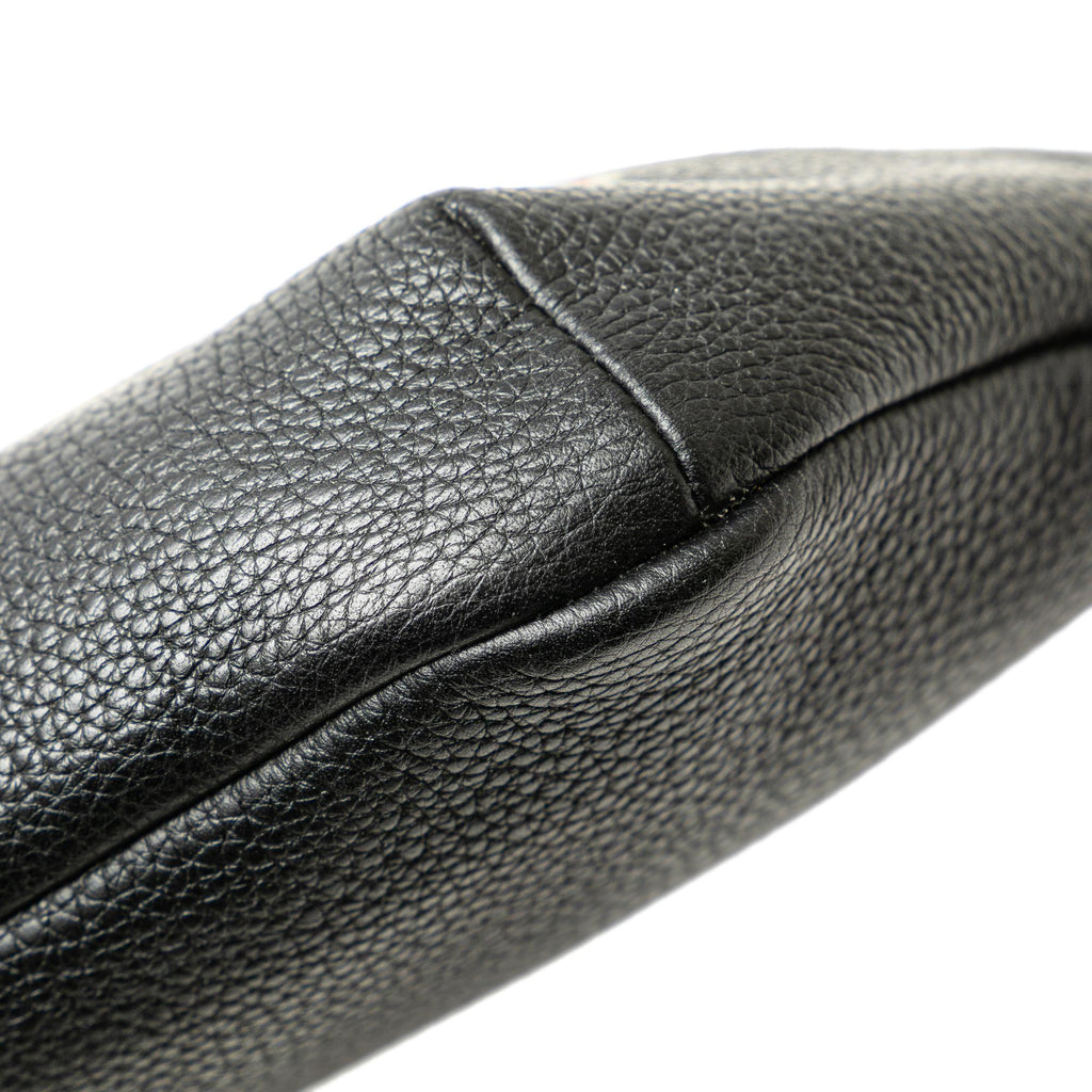 Gucci Small Grained Calfskin Web Logo Belt Bag