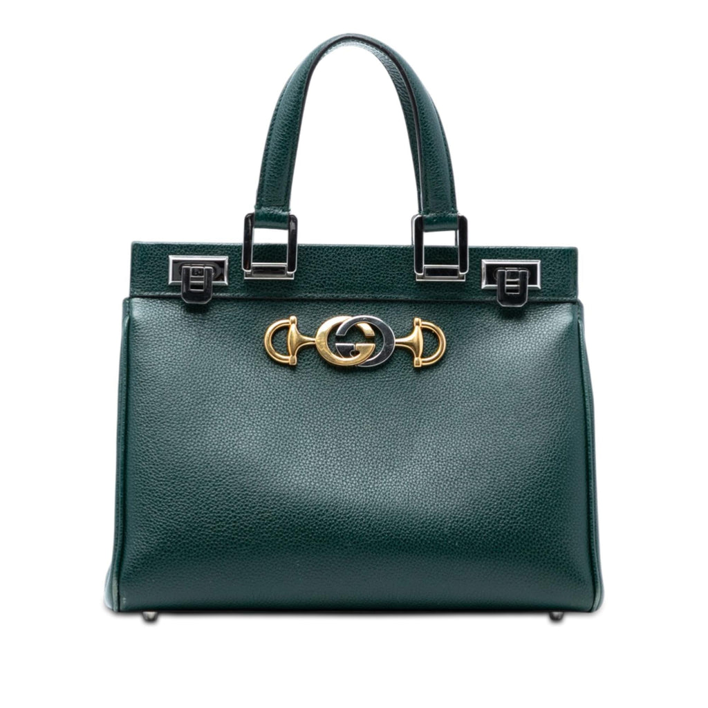 Gucci Small Grained Calfskin Zumi Top Handle Bag