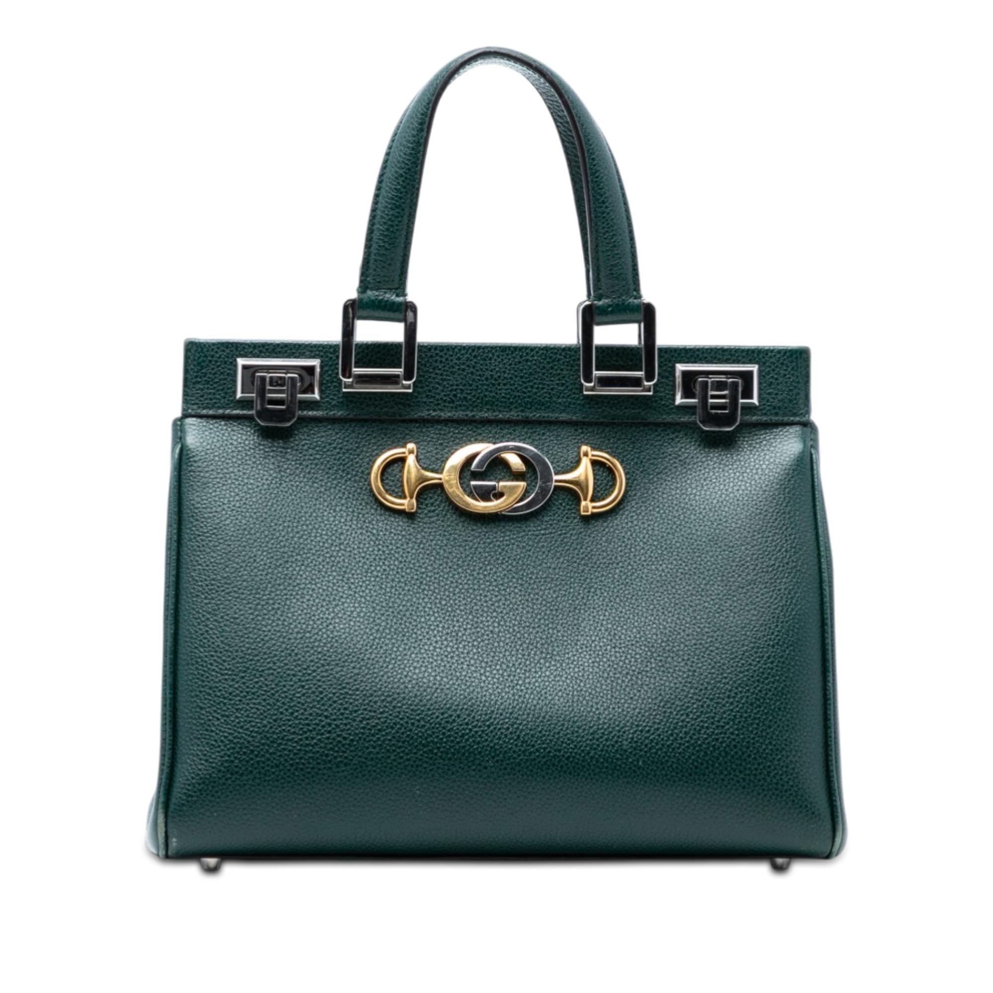 Gucci Small Grained Calfskin Zumi Top Handle Bag