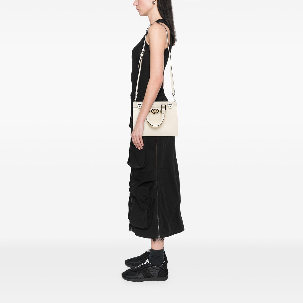 Gucci Small Grained Calfskin Zumi Top Handle Bag