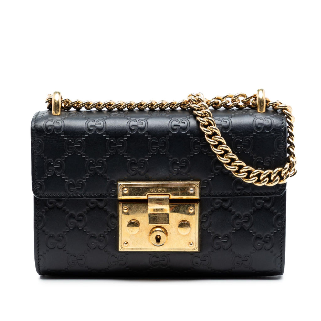 Gucci Small Guccissima Padlock Crossbody