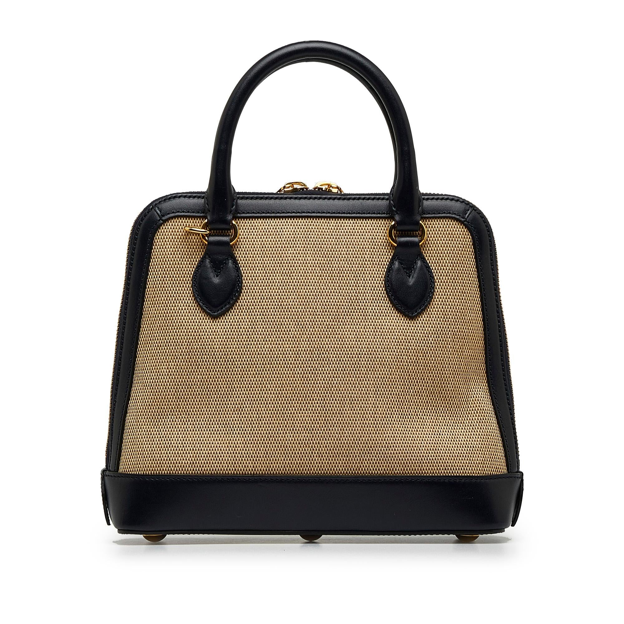Gucci Small Horsebit 1955 Canvas Top Handle (SHG-SSDUyp)