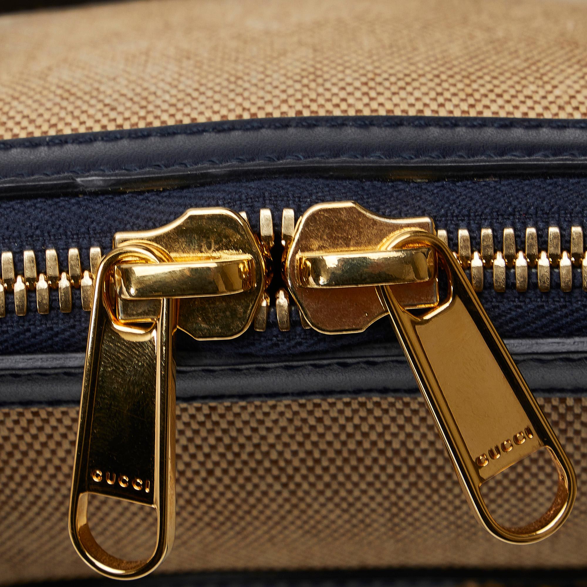 Gucci Small Horsebit 1955 Canvas Top Handle (SHG-hasten)