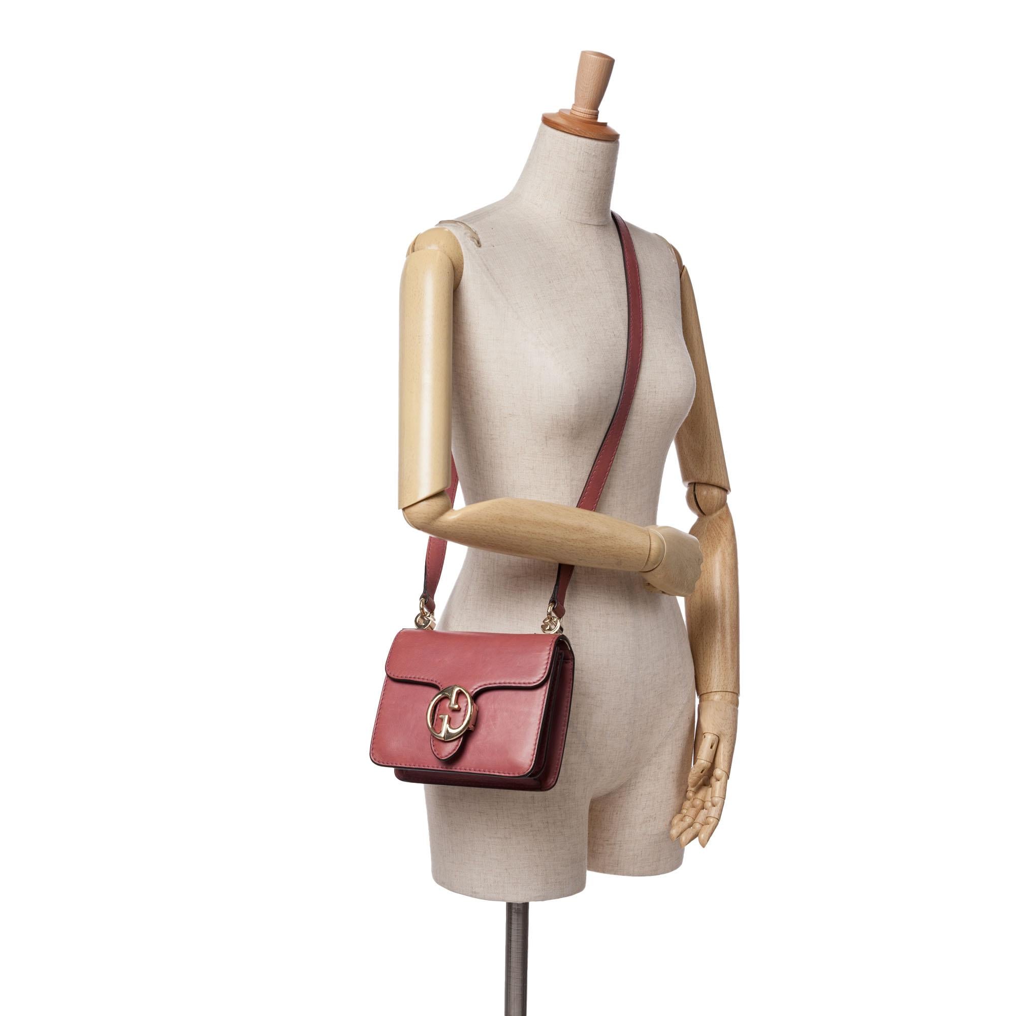Gucci Small Leather 1973 Crossbody Bag