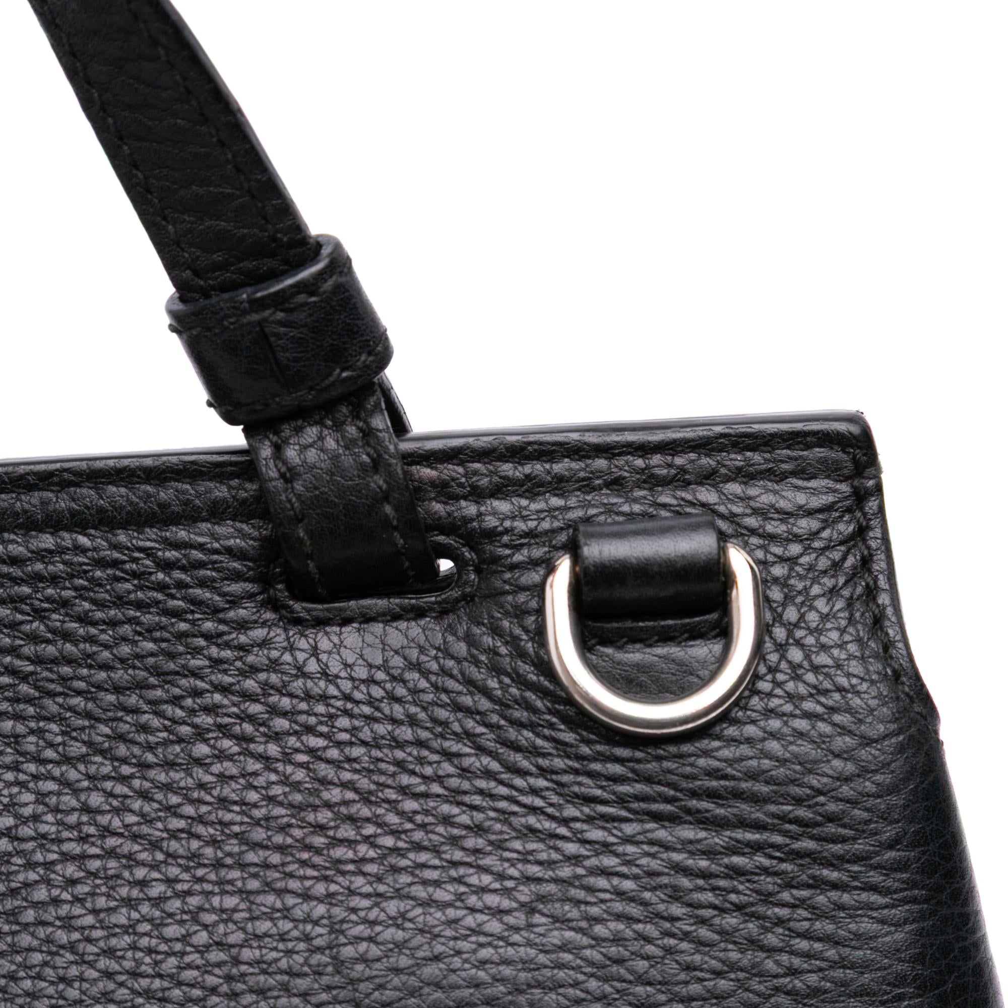 Gucci Small Leather Bamboo Daily Satchel