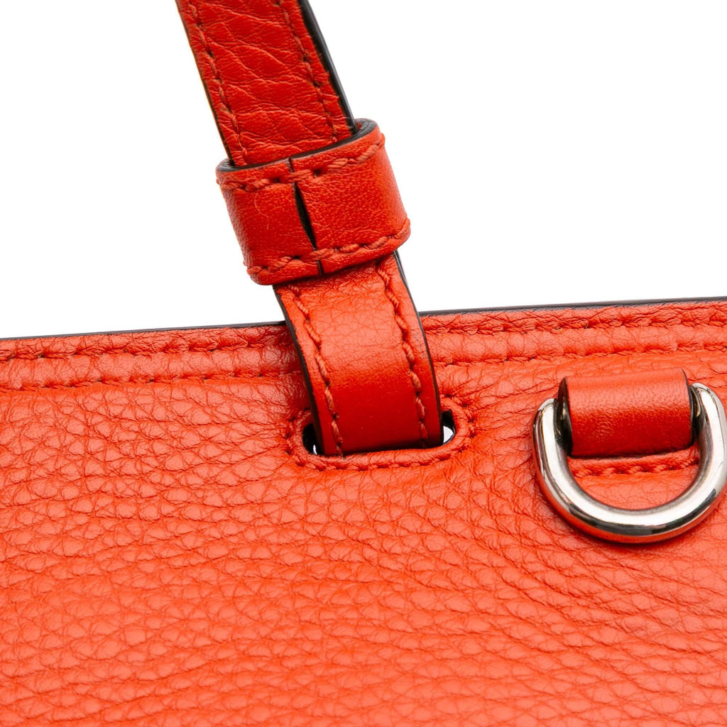 Gucci Small Leather Bamboo Daily Satchel