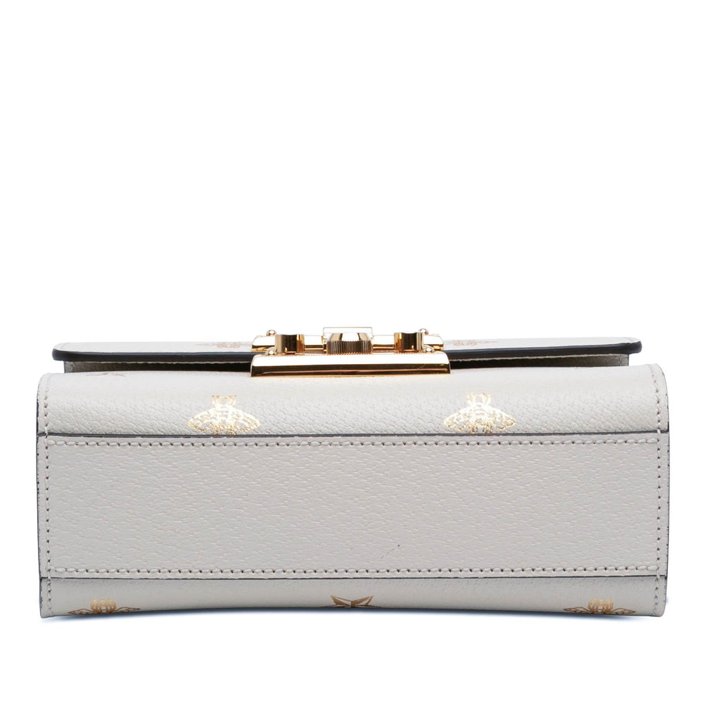 Gucci Small Leather Bee Star Padlock Crossbody