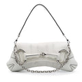 Gucci Small Leather Horsebit Chain Satchel