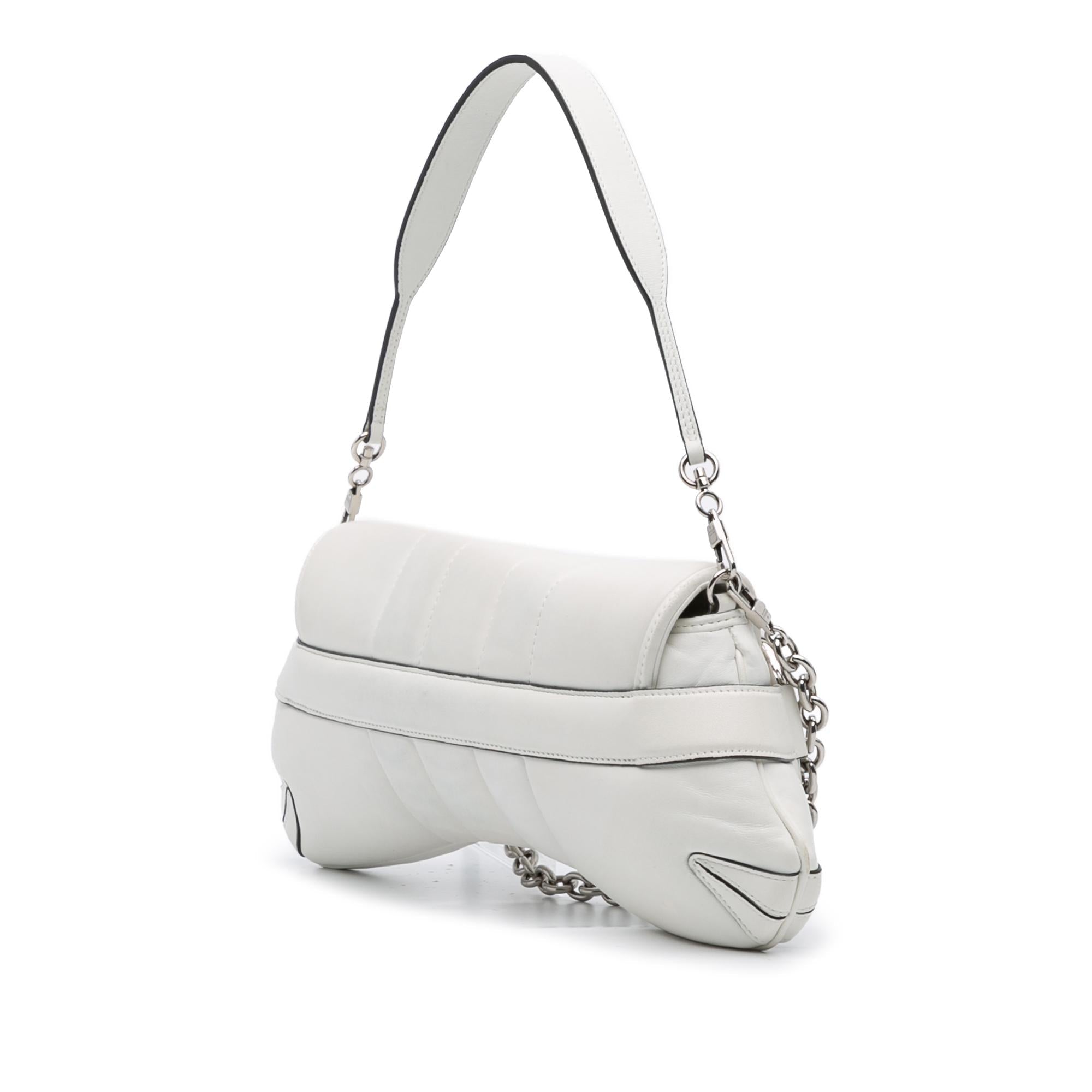 Gucci Small Leather Horsebit Chain Satchel
