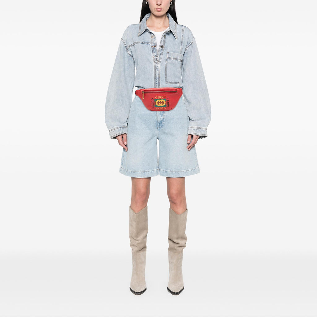 Gucci Small Leather Logo Belt Bag