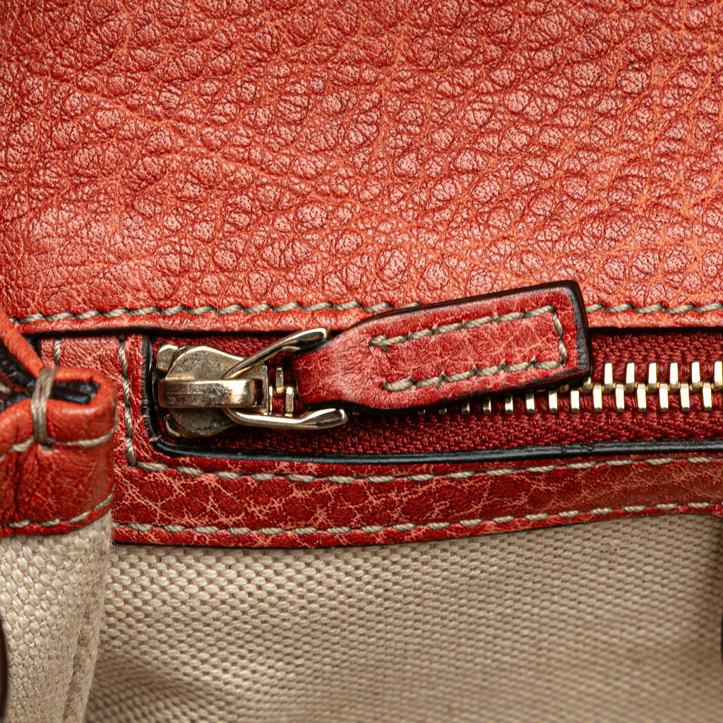Gucci Small Leather New Bamboo Satchel