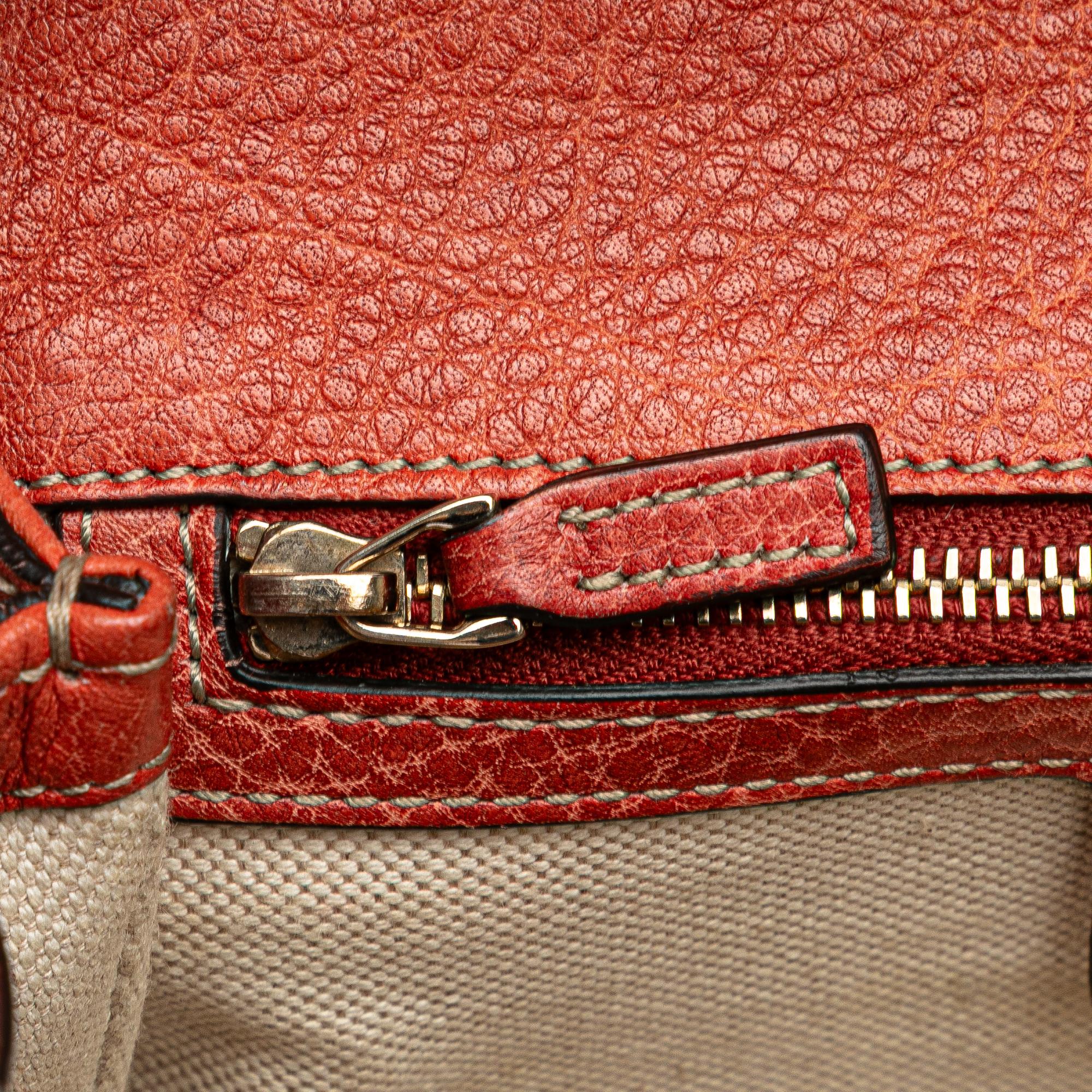 Gucci Small Leather New Bamboo Satchel