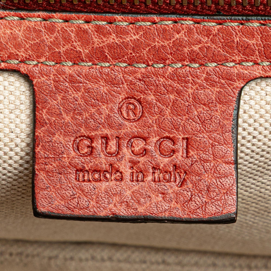 Gucci Small Leather New Bamboo Satchel