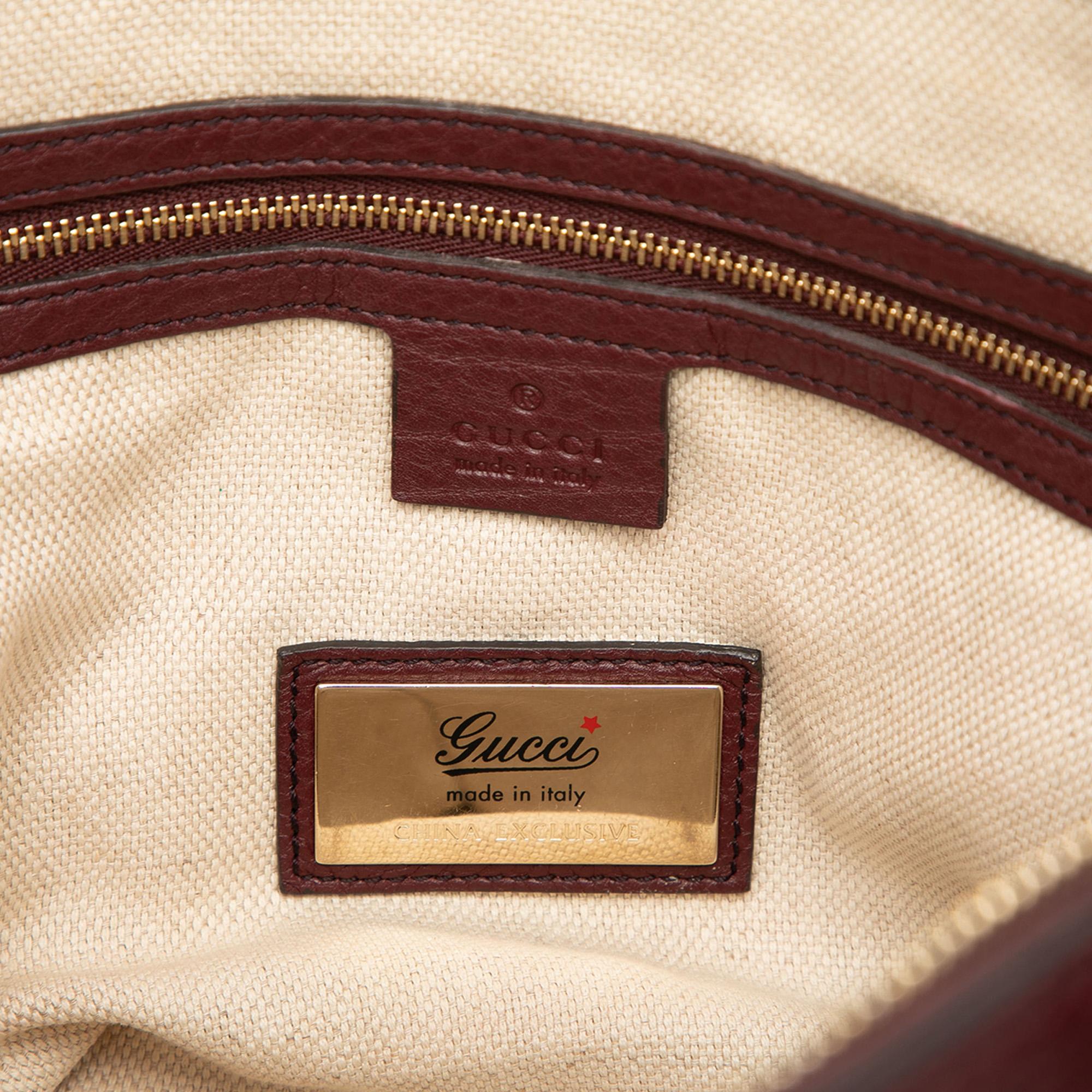 Gucci Small Leather Soho Cellarius Satchel