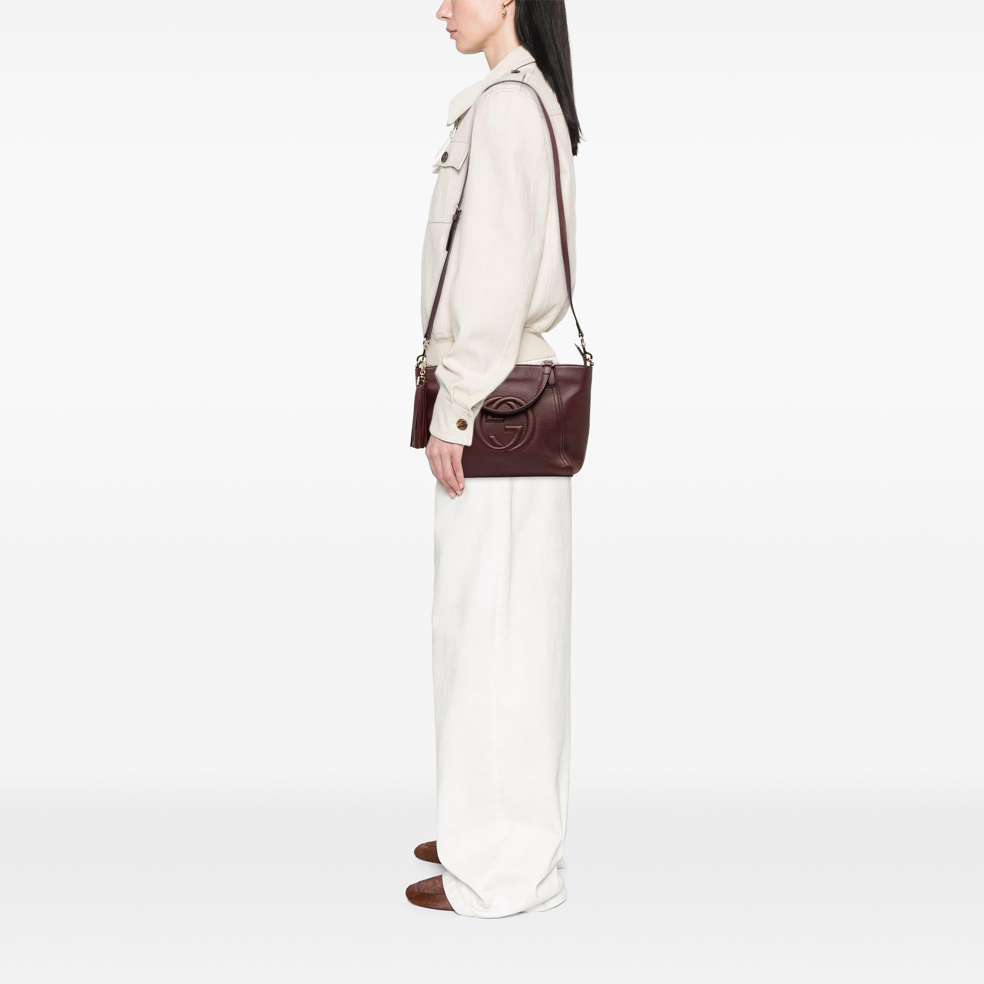 Gucci Small Leather Soho Cellarius Satchel