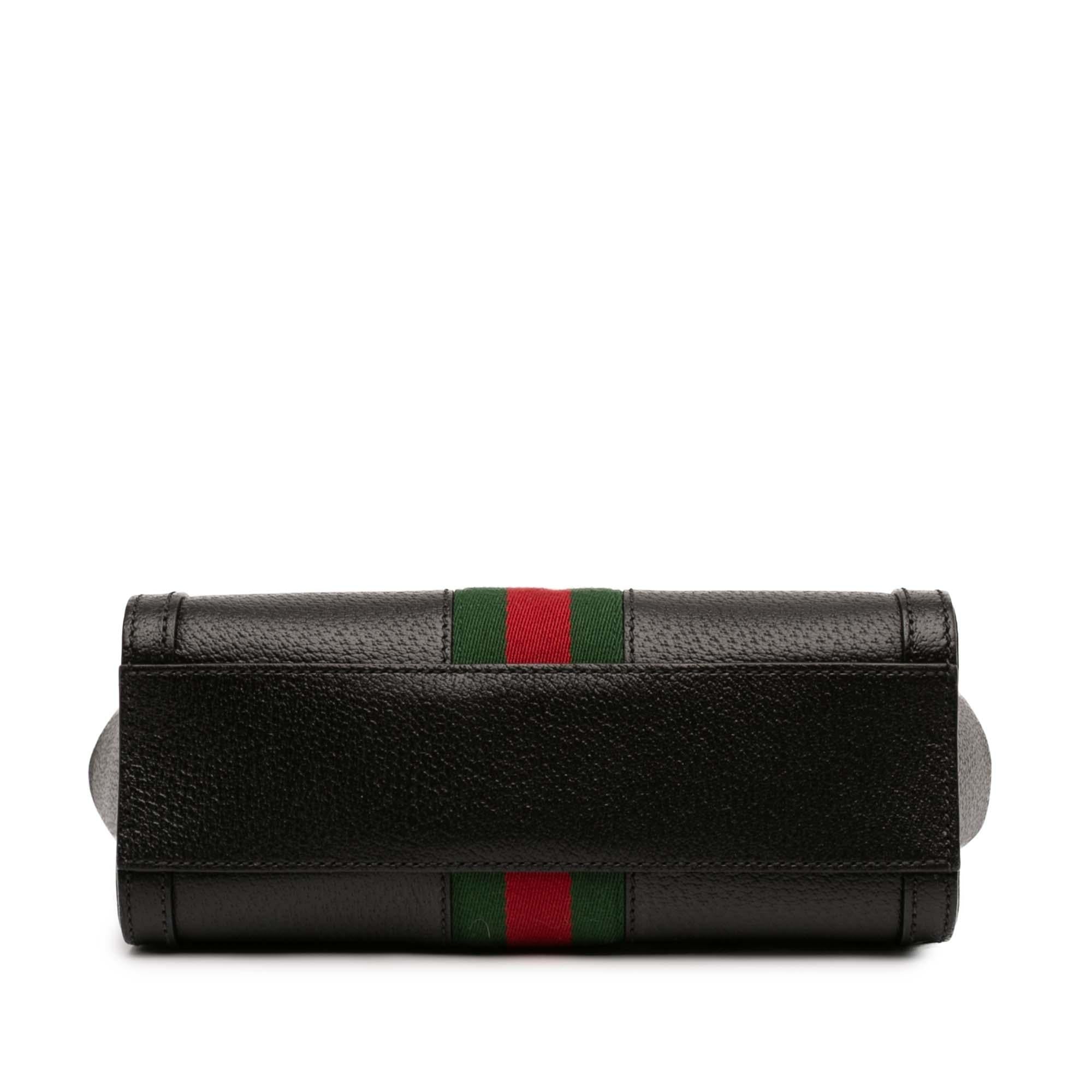 Gucci Small Leather Web Ophidia Satchel
