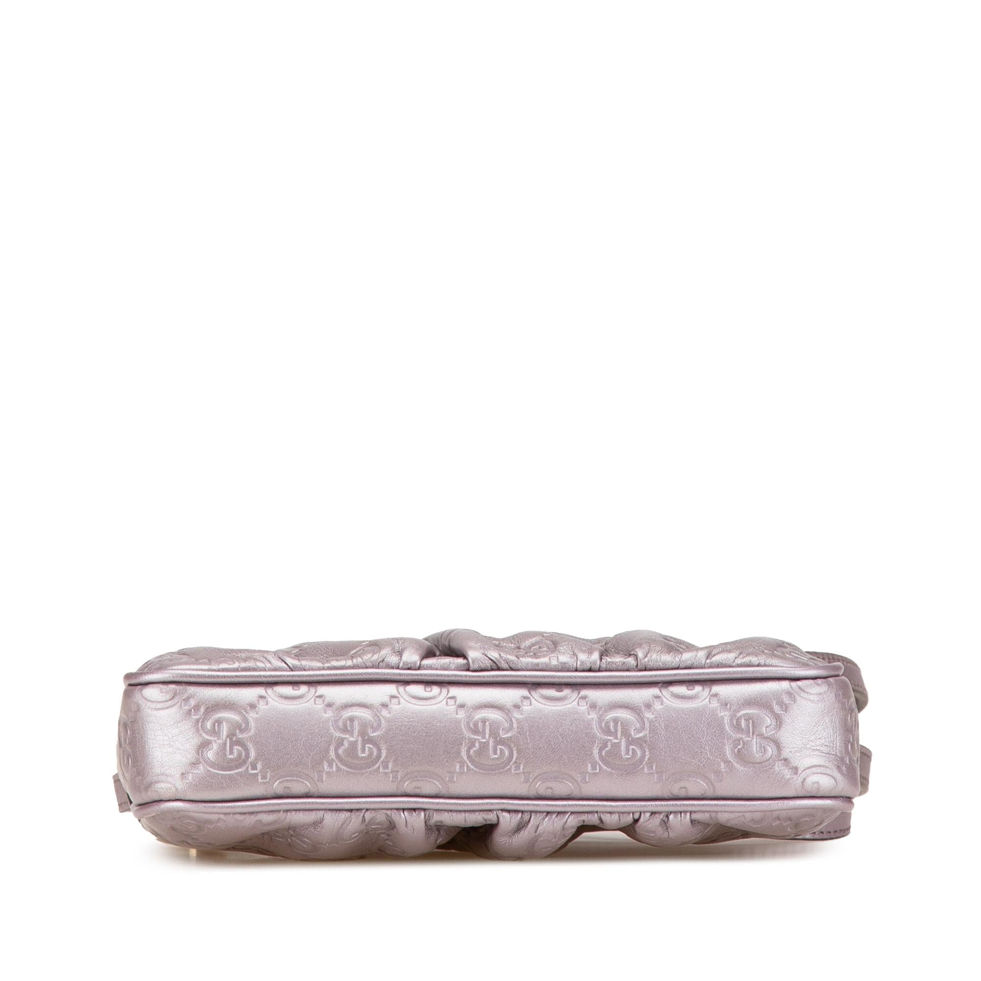 Gucci Small Metallic Guccissima Lovely Crossbody