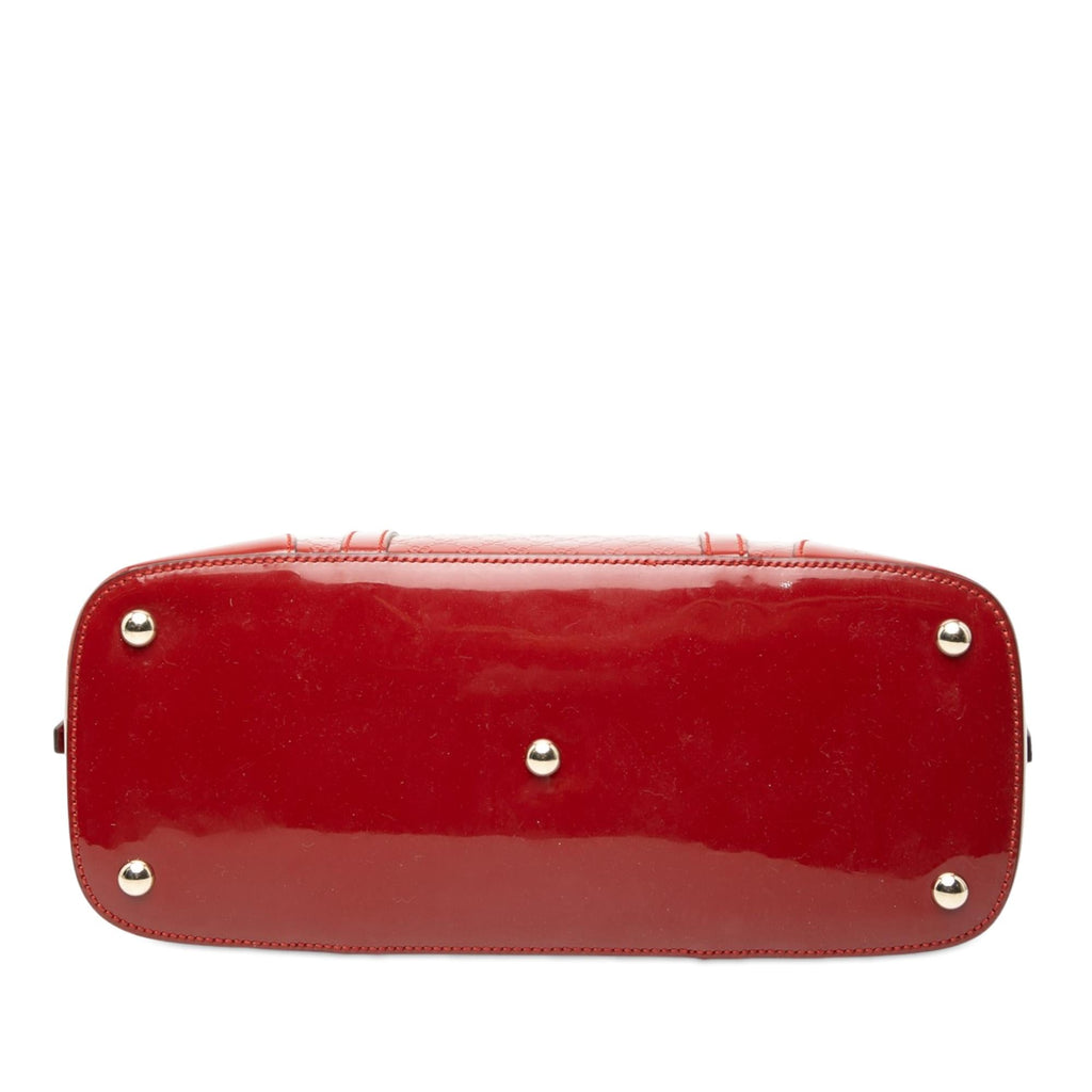 Gucci Small Microguccissima Patent Nice Dome Satchel