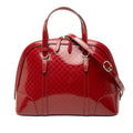 Gucci Small Microguccissima Patent Nice Dome Satchel