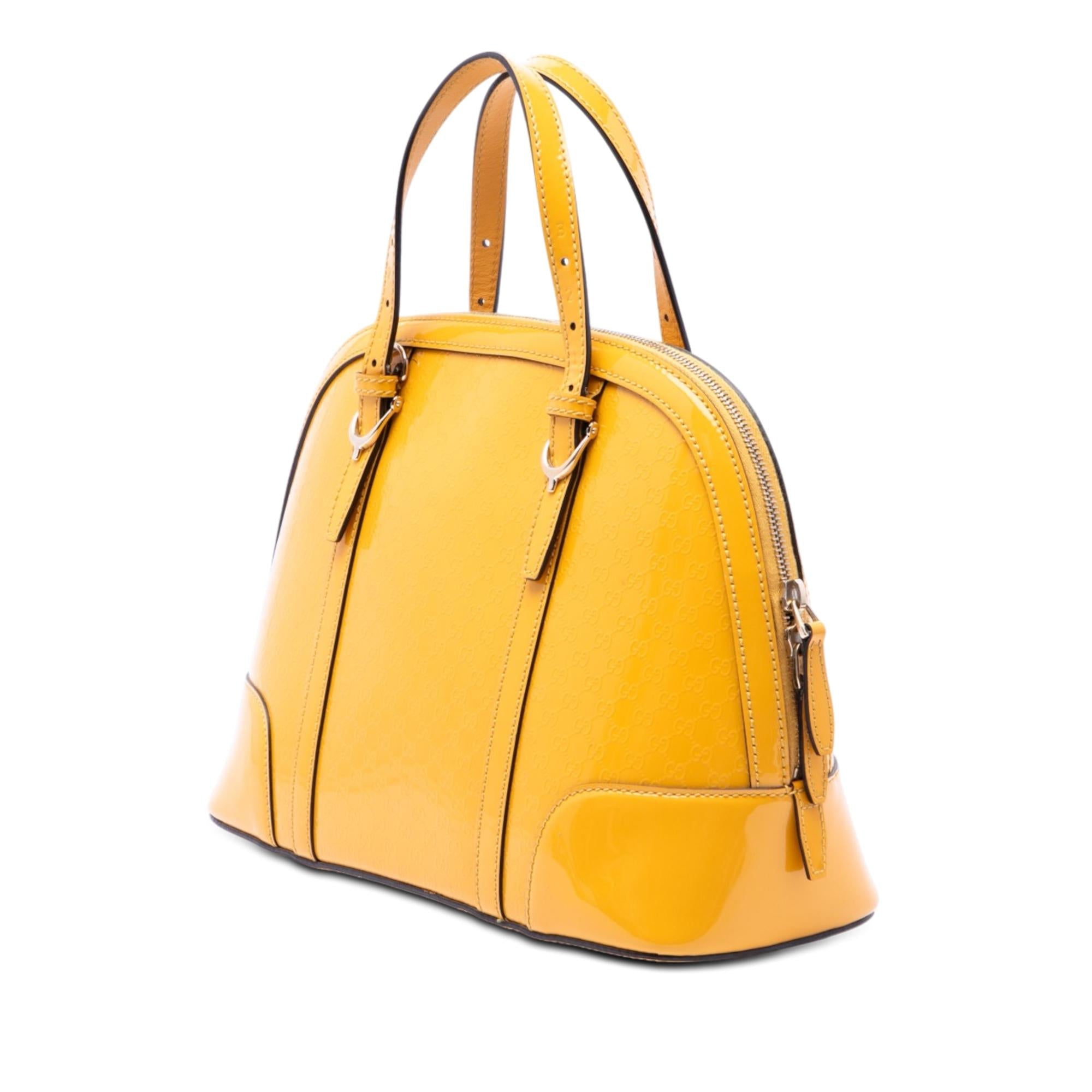 Gucci Small Microguccissima Patent Nice Dome Satchel