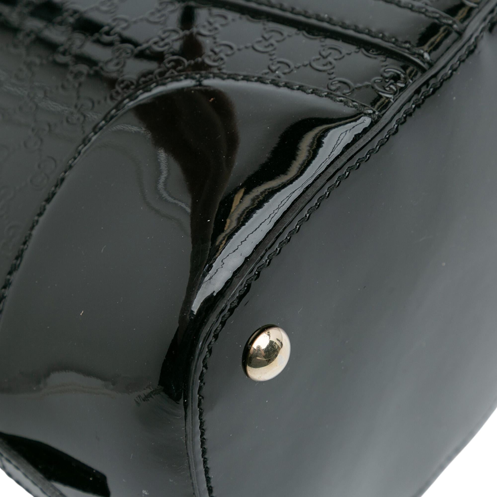 Gucci Small Microguccissima Patent Nice Satchel