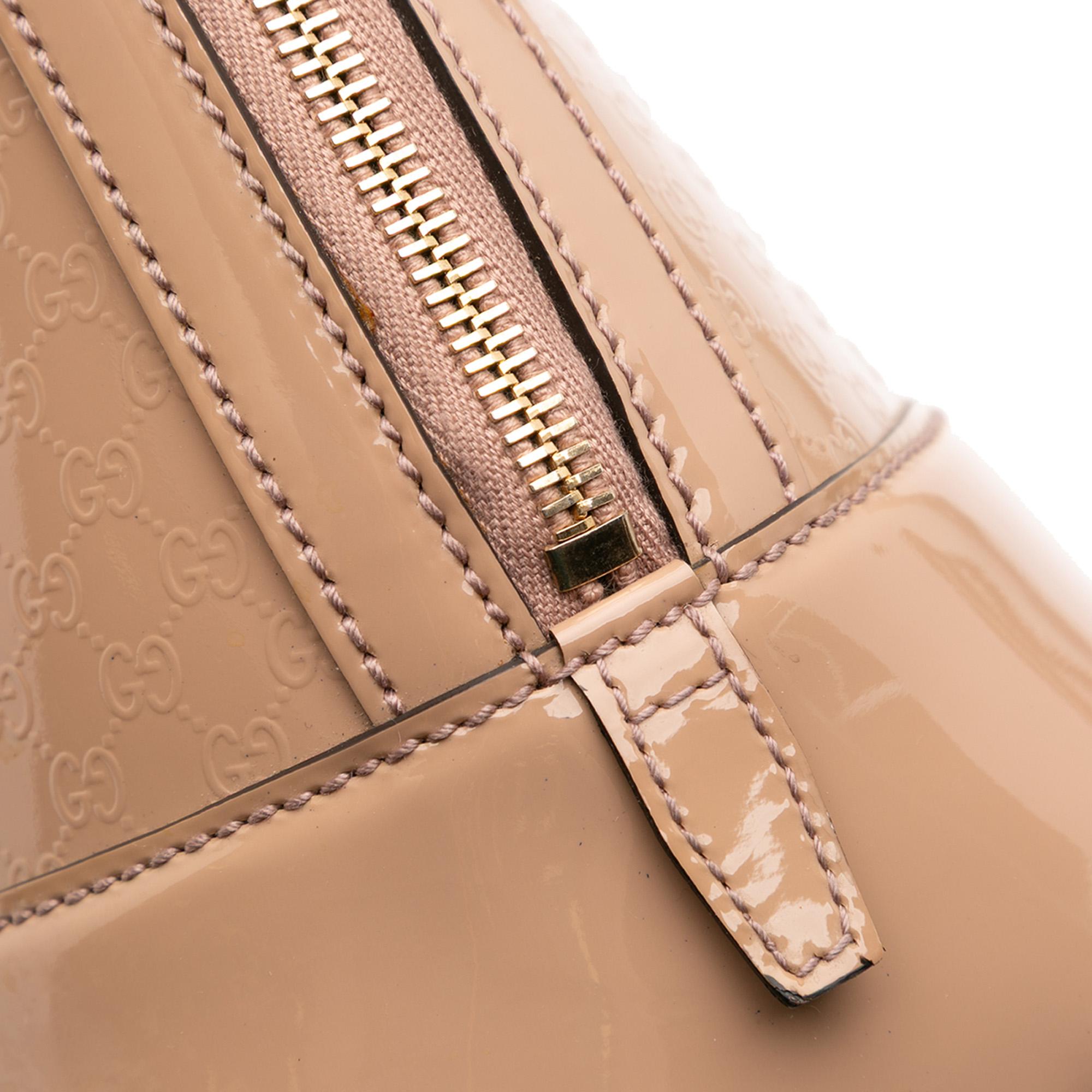 Gucci Small Microguccissima Patent Nice Satchel