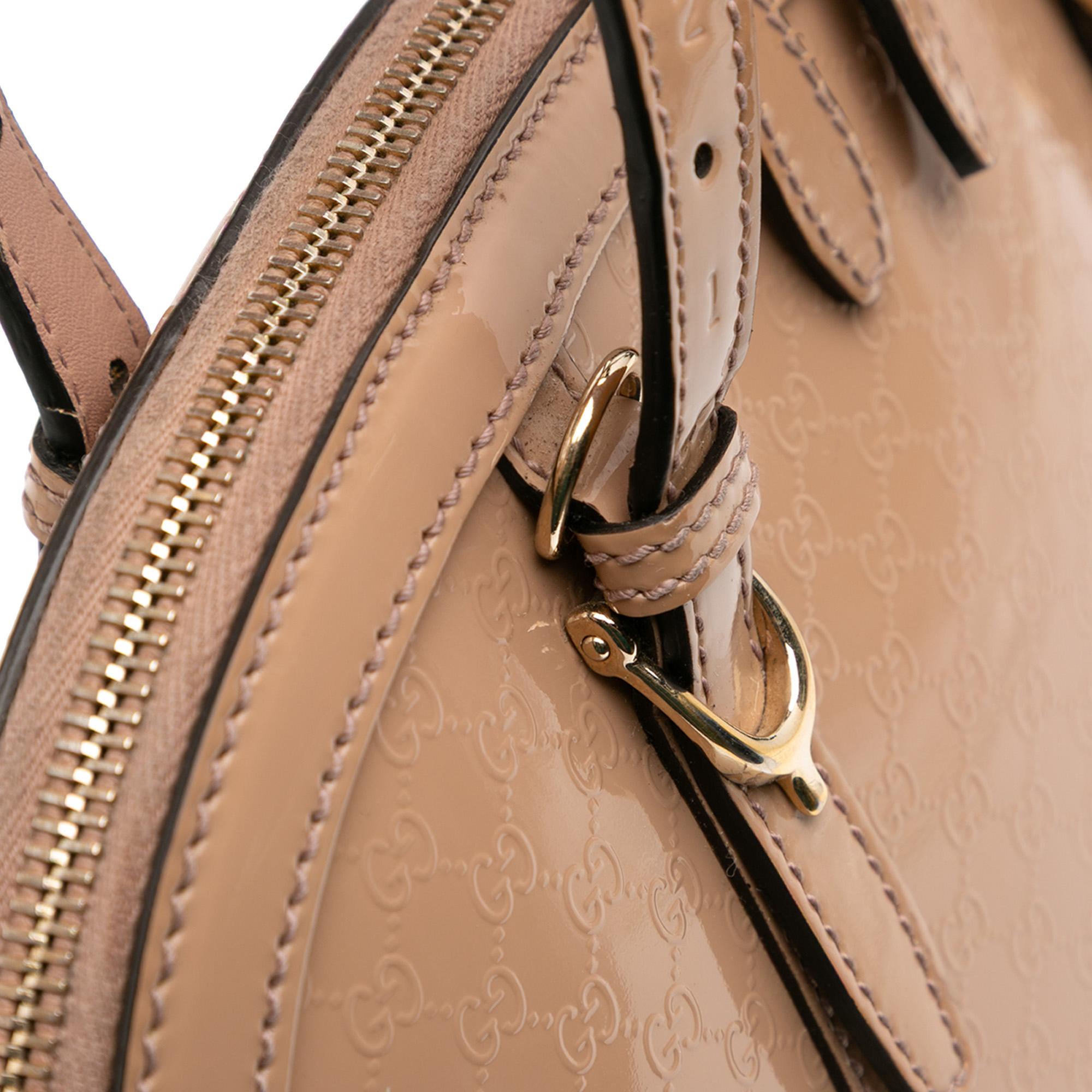Gucci Small Microguccissima Patent Nice Satchel