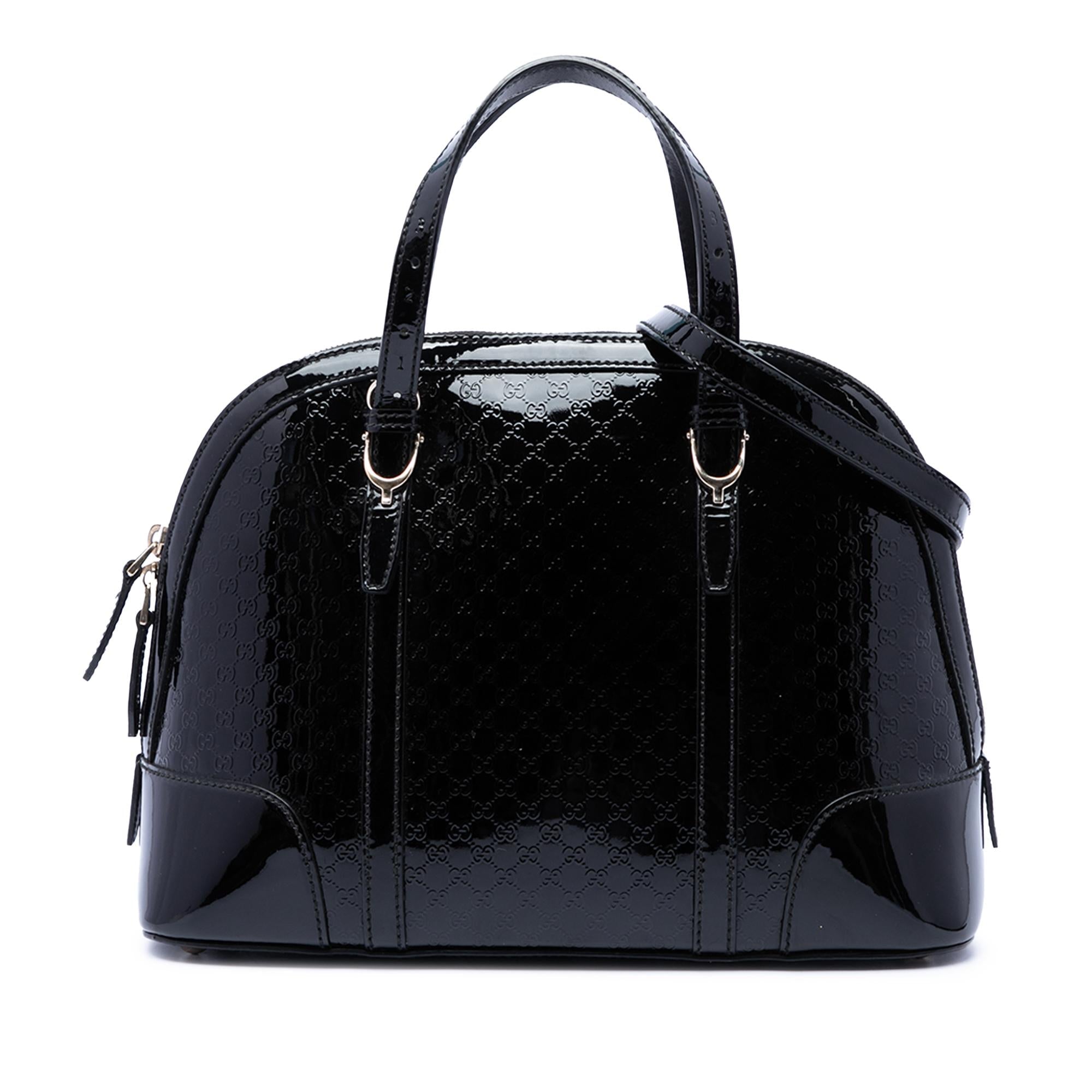Gucci Small Microguccissima Patent Nice Satchel