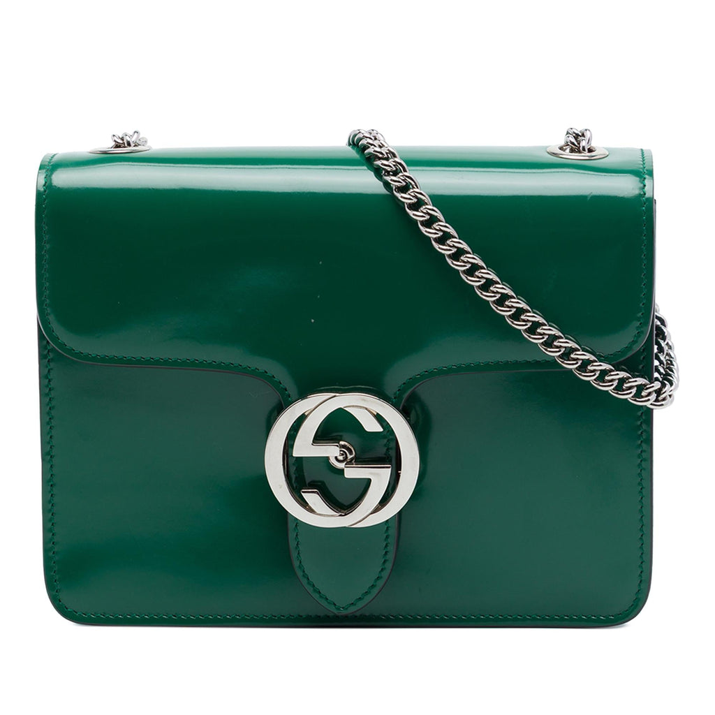 Gucci Small Patent Interlocking G Crossbody