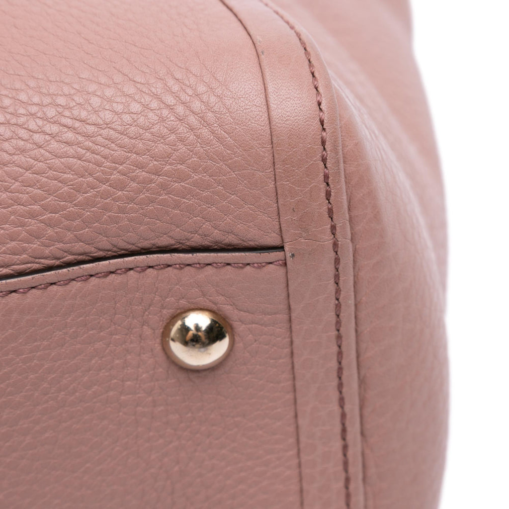 Gucci Small Pebbled Leather Soho Cellarius Satchel