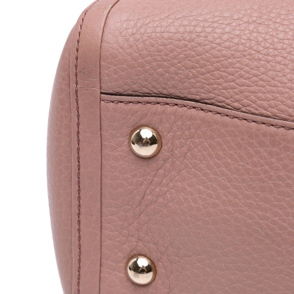 Gucci Small Pebbled Leather Soho Cellarius Satchel