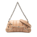 Gucci Small Quilted Calfskin Horsebit Chain Satchel