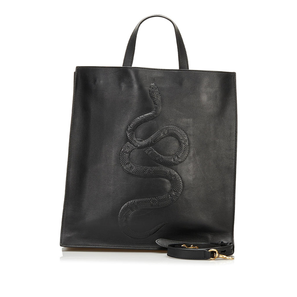 Gucci Snake Embossed Leather Bag (SHG-35956)