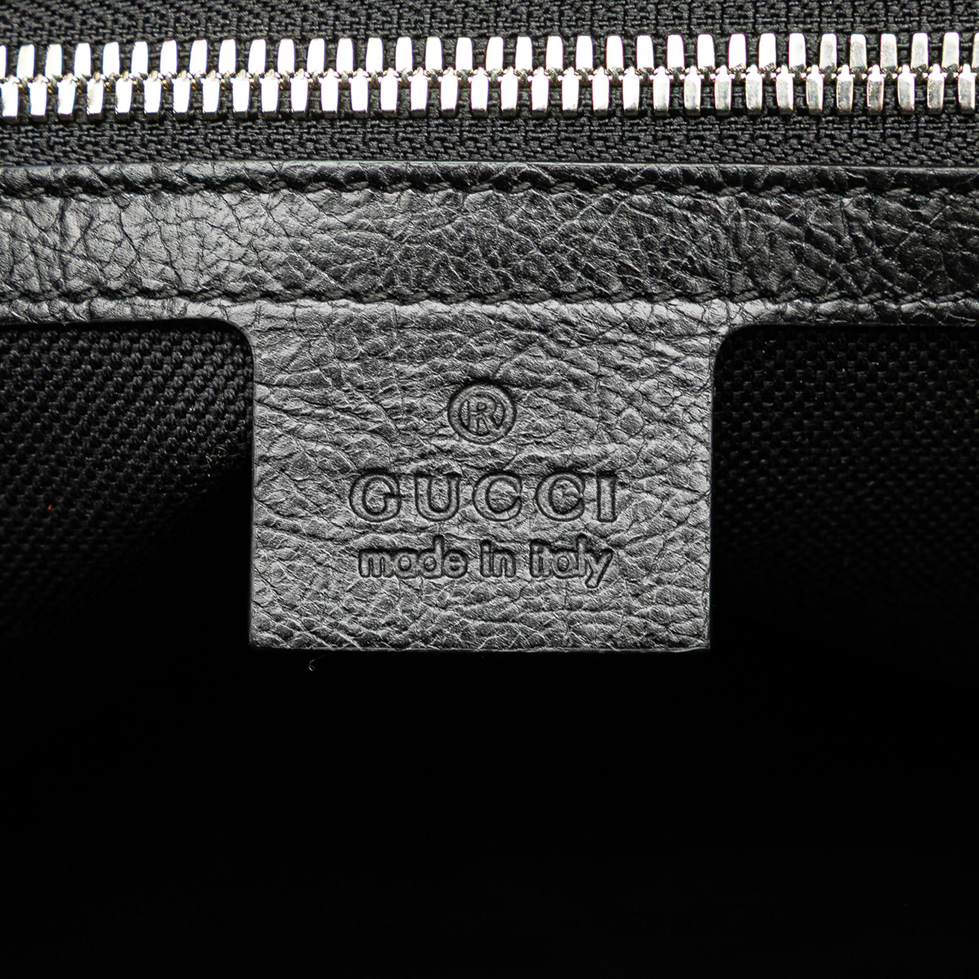 Gucci Soft Leather Interlocking G Portfolio Business Bag