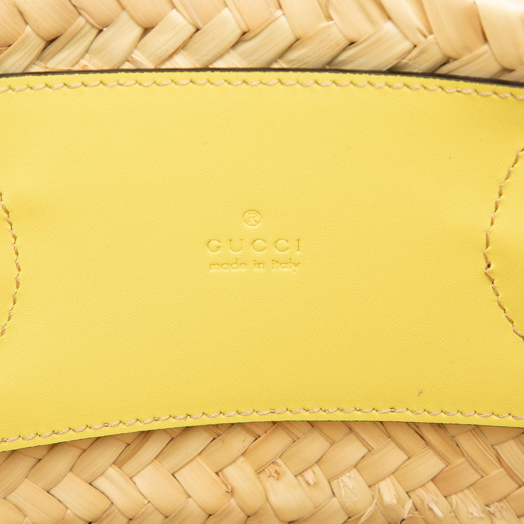 Gucci Straw Logo Tote