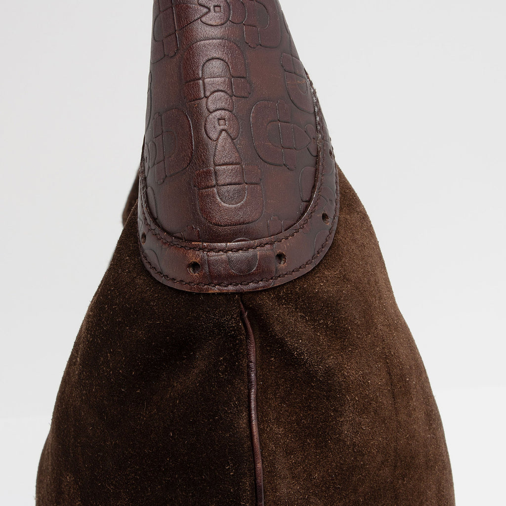 Gucci Suede Horsebit Glam Hobo (SHF-xMj6DL)